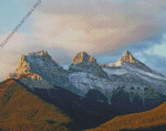 Three Sisters Mountains Diamond Painting