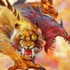 Tiger And Dragon Art Diamond Painting