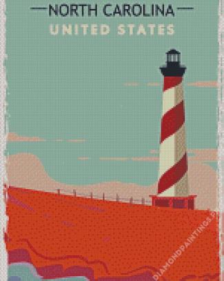 United States North Carolina Poster Diamond Painting