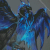 Black Blue Phoenix Diamond Painting