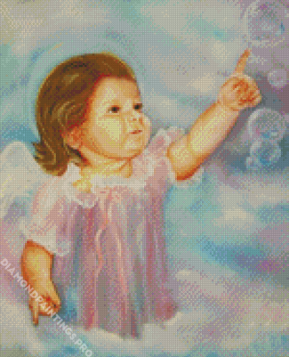 Cute Baby Angel Diamond Painting