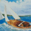 Dinghy Sailing Art Diamond Painting
