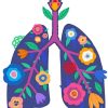 Floral Lungs Illustration Diamond Painting