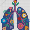 Floral Lungs Illustration Diamond Painting