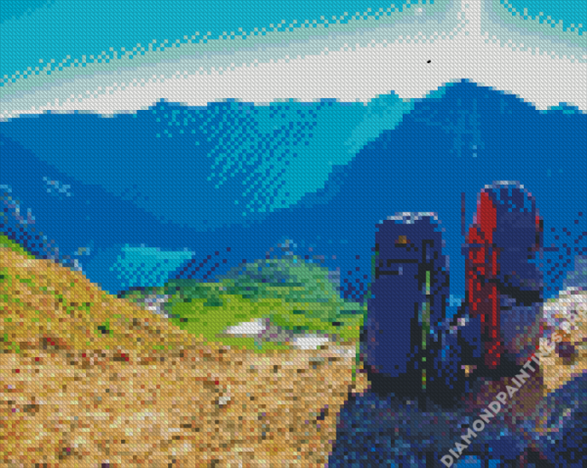 Hiking Backpack Diamond Painting