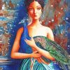 Peacock Woman Diamond Painting