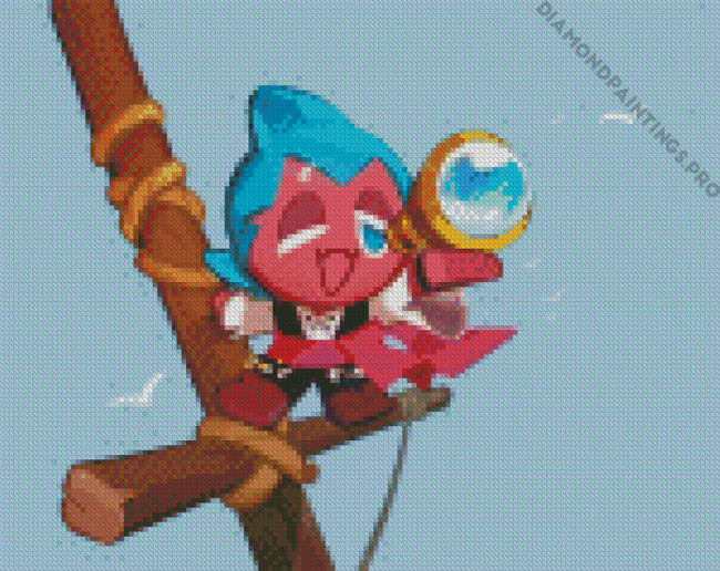 Sorbet Shark Cookie Run Diamond Painting