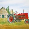 Tractor In Farm Diamond Painting