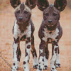 African Hunting Dogs Puppies Diamond Painting