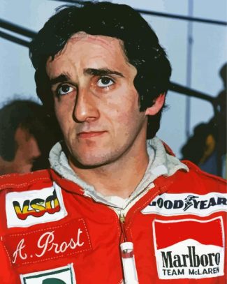 Alain Prost Race Car Driver Diamond Painting