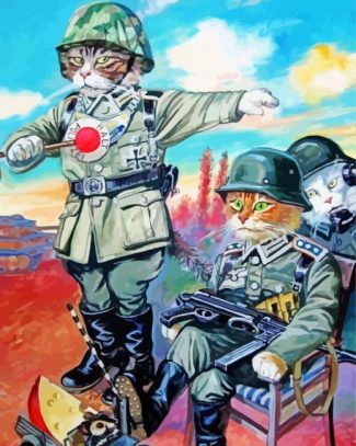 Army Cats Diamond Painting