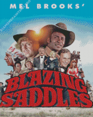 Blazing Saddles Poster Diamond Painting