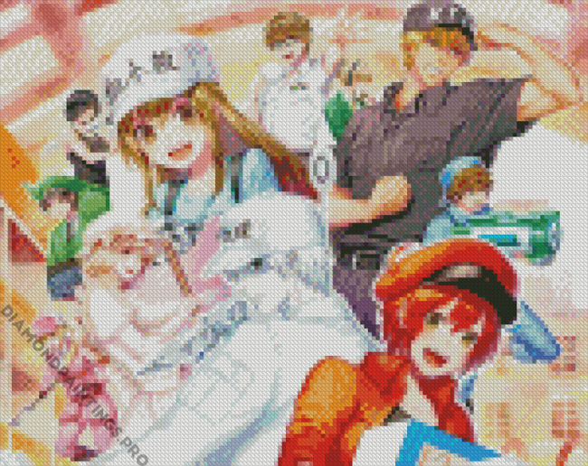 Cells At Work Characters Diamond Painting