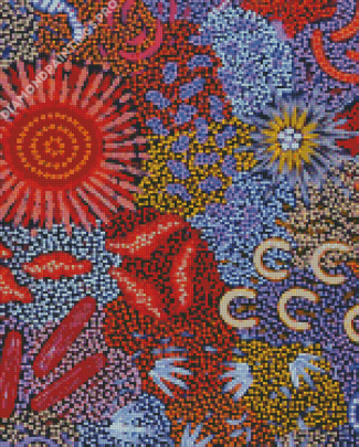Colorful Aboriginal Art Diamond Painting