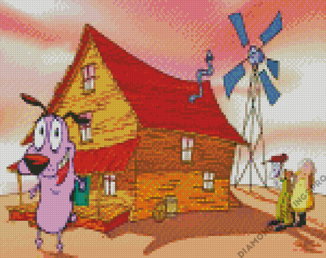 Courage The Cowardly Dog Diamond Painting