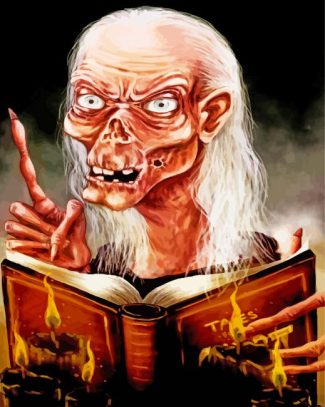 Crypt Keeper With Book Diamond Painting