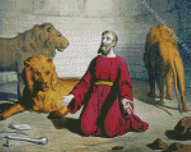 Daniel In The Lions Den Diamond Painting