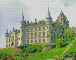 Dunrobin Castle In Sutherland Scotland Diamond Painting