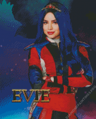 Evie With Blue Hair Diamond Painting