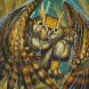 Fantasy Owlman Art Diamond Painting