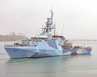 HMS Spey British Navy Ships Diamond Painting