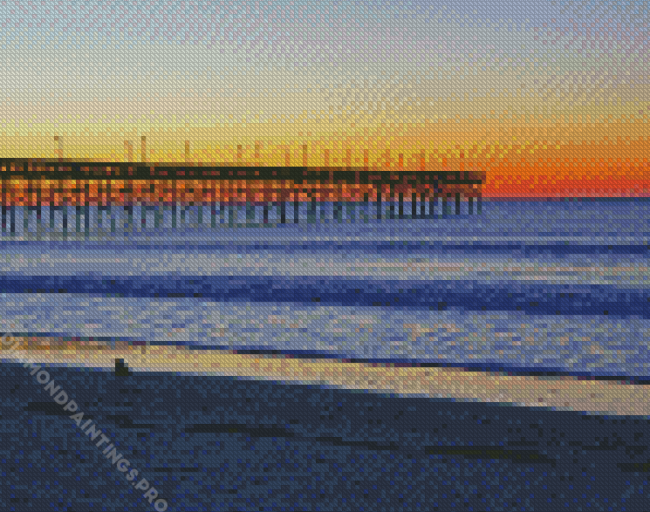 Isle Beach Pier Diamond Painting