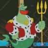 King Neptune Spongebob Diamond Painting