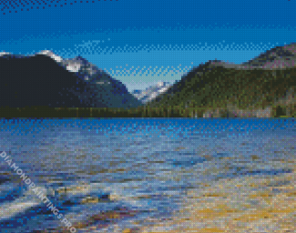 Loon Lake Landscape Diamond Painting