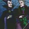 Maleficent And Lady Tremaine Diamond Painting