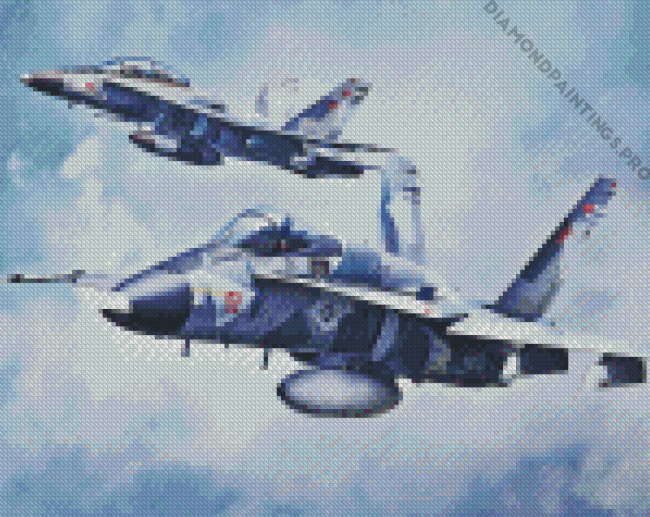 McDonnell Douglas FA 18 Hornet Aircrafts Diamond Painting