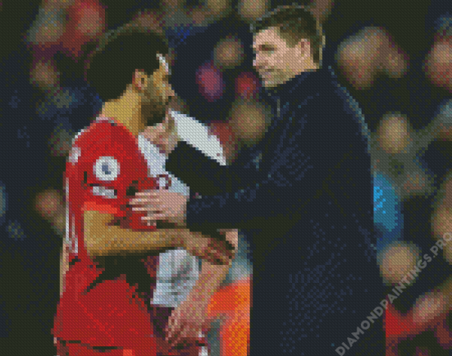 Mohamed Salah And Steven Gerrard Diamond Painting