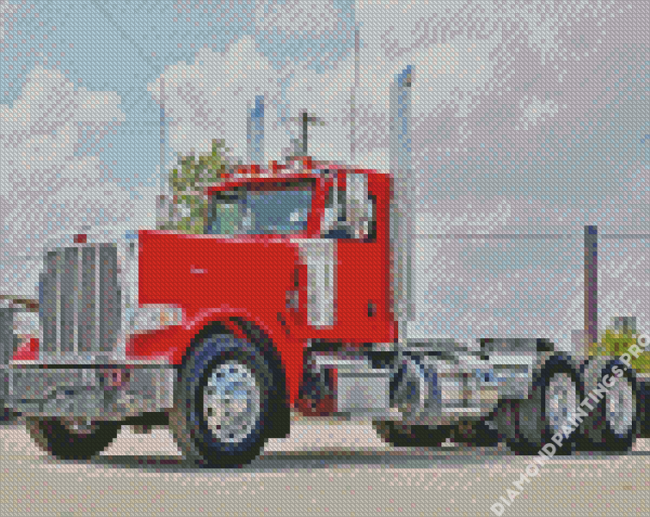 Peterbilt Semi Truck Diamond Painting