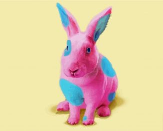 Pink Rabbit Diamond Painting