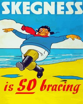 Skegness Town Poster Diamond Painting