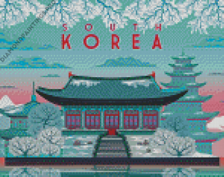 South Korea Winter Poster Diamond Painting