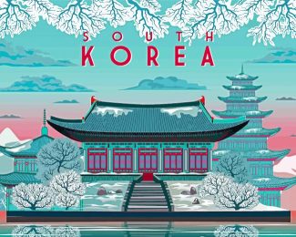 South Korea Winter Poster Diamond Painting