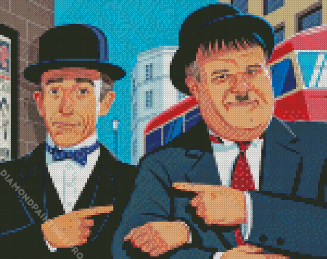 Stan And Ollie Art Diamond Painting