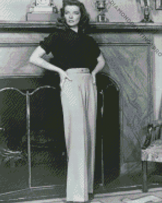 The Beautiful Actress Katharine Hepburn Diamond Painting