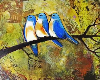 Three Birds Art Diamond Painting
