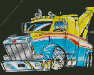 Tow Truck Art Diamond Painting