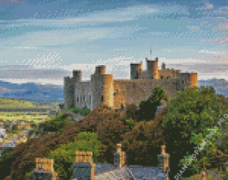 Wales The Harlech Castle Diamond Painting