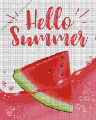 Watermelon Hello Summer Diamond Painting