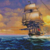 Whydah Gally Ship In The Ocean Diamond Painting