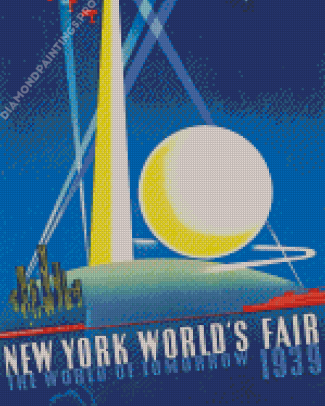 Worlds Fair Poster Diamond Painting