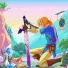Zelda And Master Sword Diamond Painting