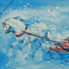 Abstract Horse And Sleigh Diamond Painting