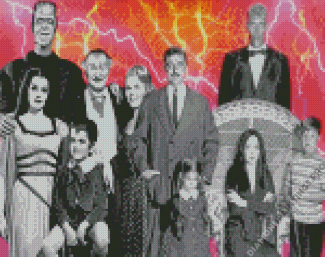 Addams Family And Munsters Diamond Painting