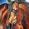 Aesthetic Brown horse head Art Diamond Painting