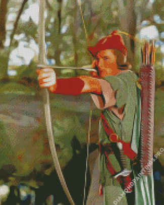 Aesthetic Errol Flynn Robin Hood Diamond Painting