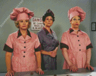 Aesthetic I Love Lucy Chocolate Factory Diamond Painting